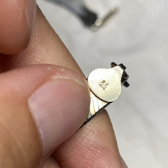 Silver Bracelet and Necklace HCT and Milor Italy Herringbone stamped 925 and 826 - Picture 4 of 13